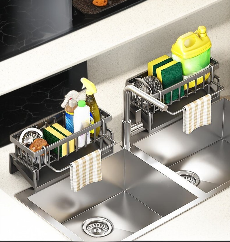 Plastic kitchen strainer basket with ergonomic handles