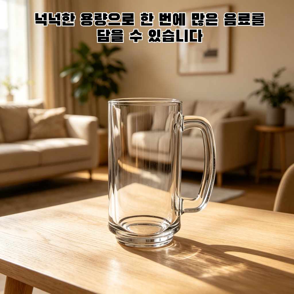 다기능 대용량 유리컵