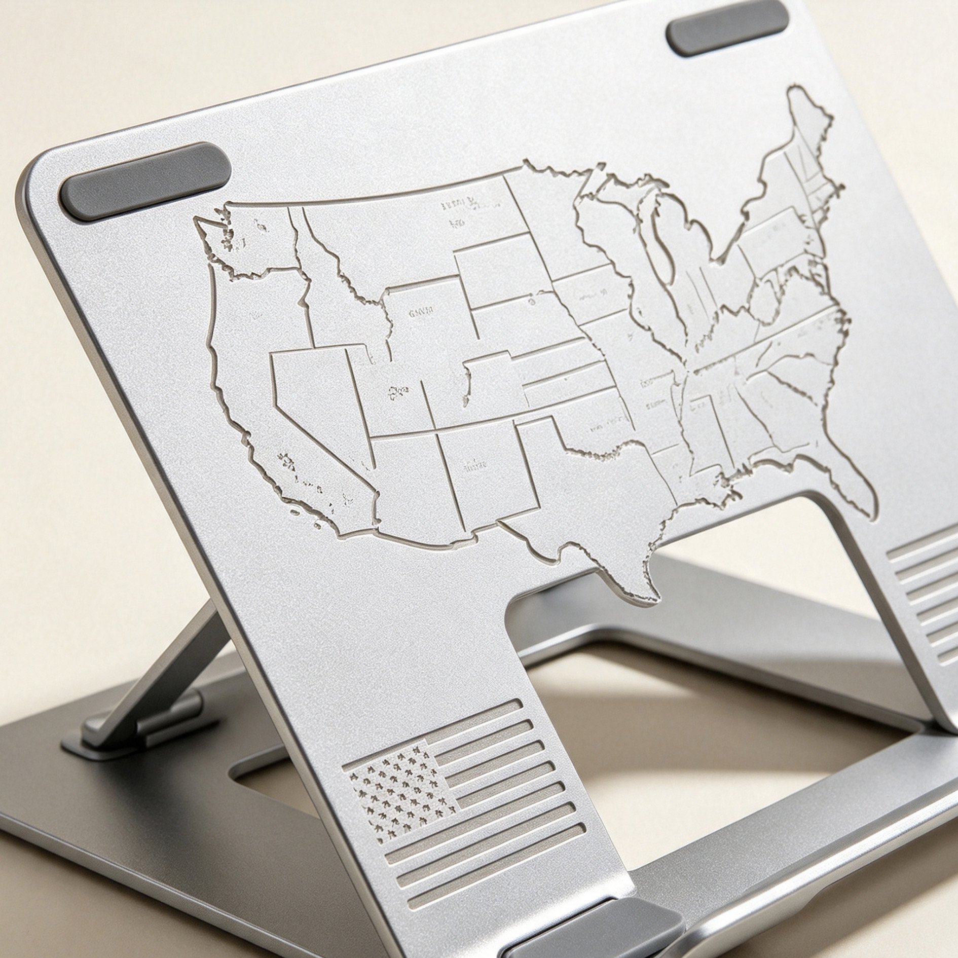 Aluminum alloy US map laptop stand