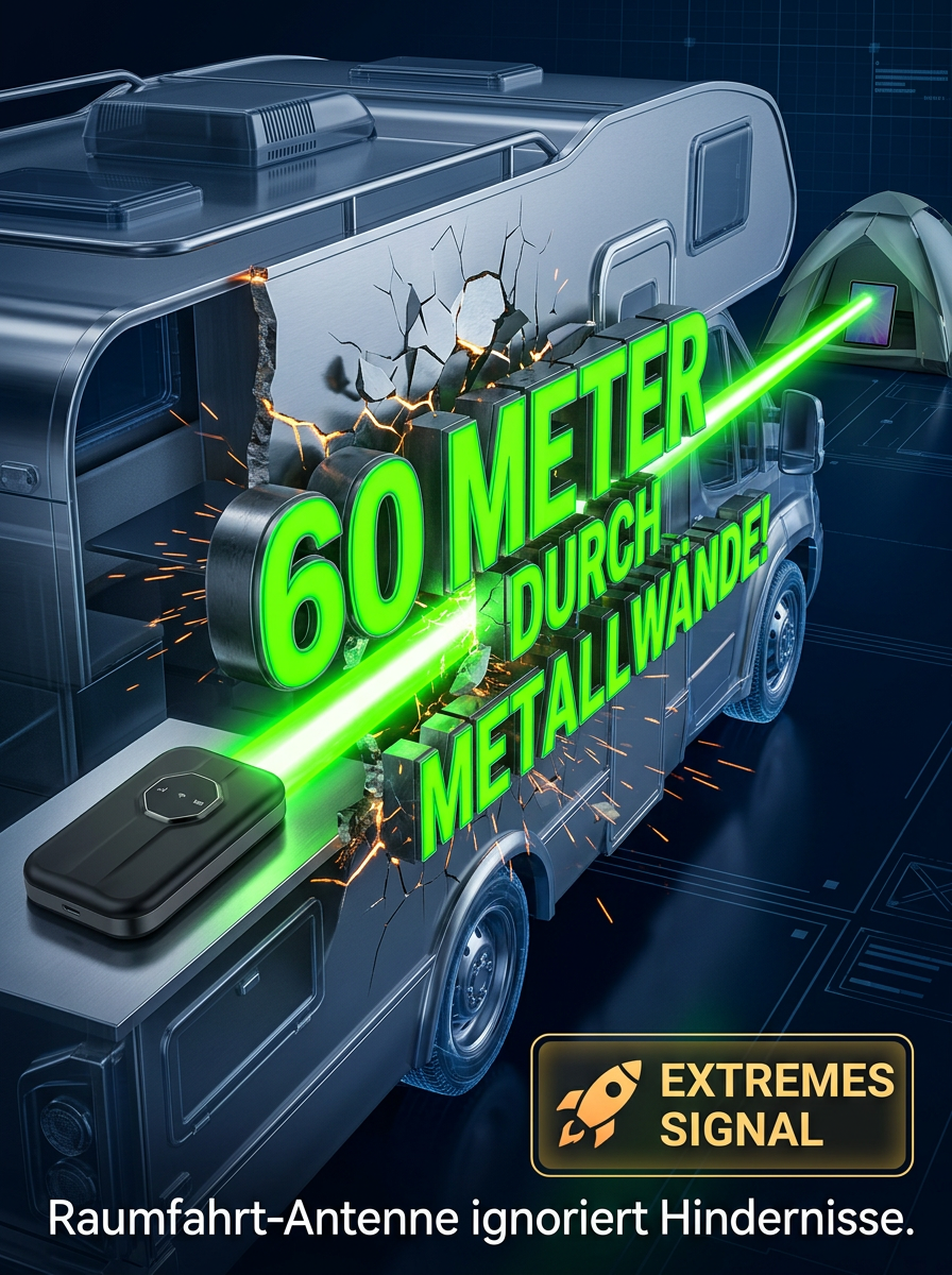 【Kein SEPA-Mandat erforderlich】Tragbares Satelliten-WLAN✨100% Abo-frei✨