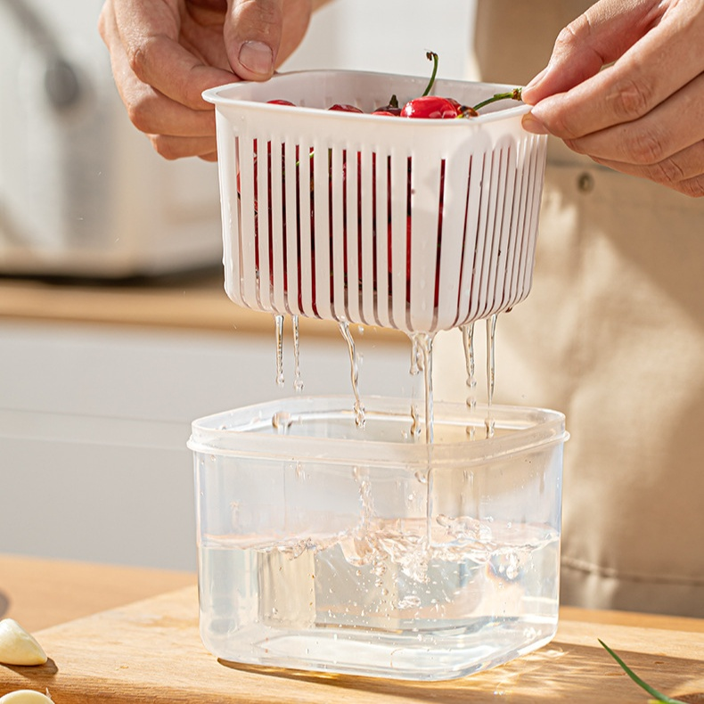  Leak-proof Fresh Keeper for Green Onion, Ginger, and Garlic