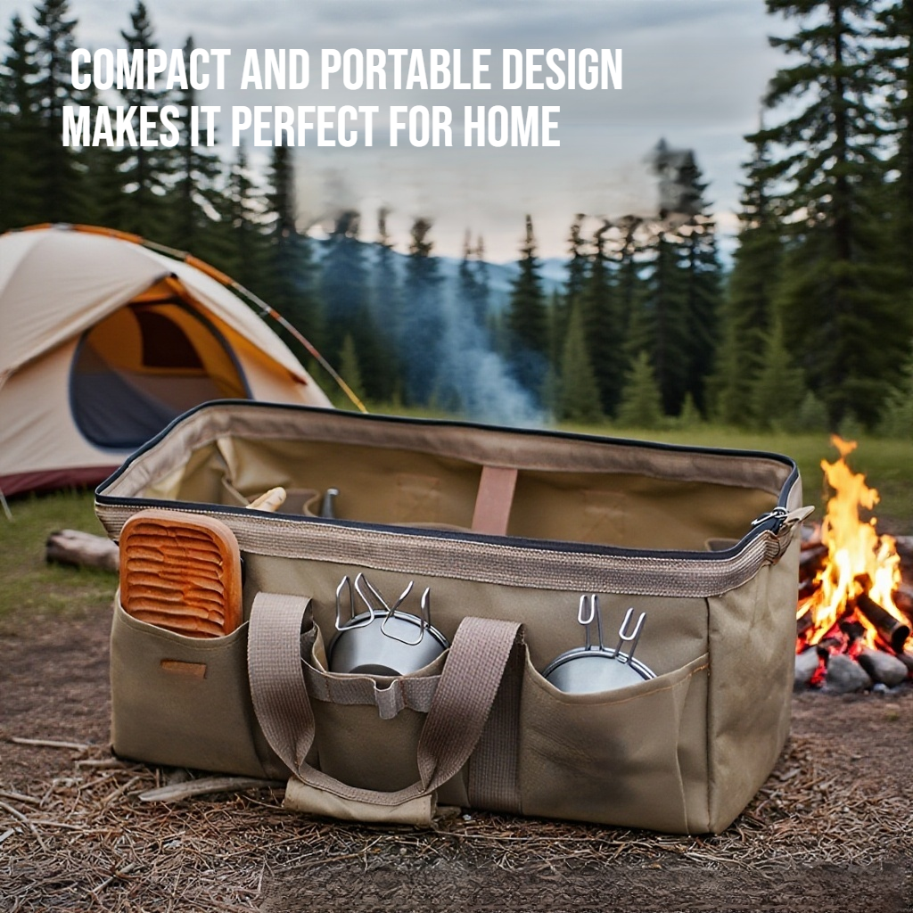 Durable hardware storage bag with multiple compartments