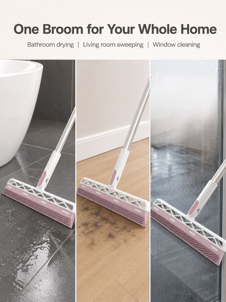 Compact and Space-Saving JMY-5-in-1 Magic Broom Design