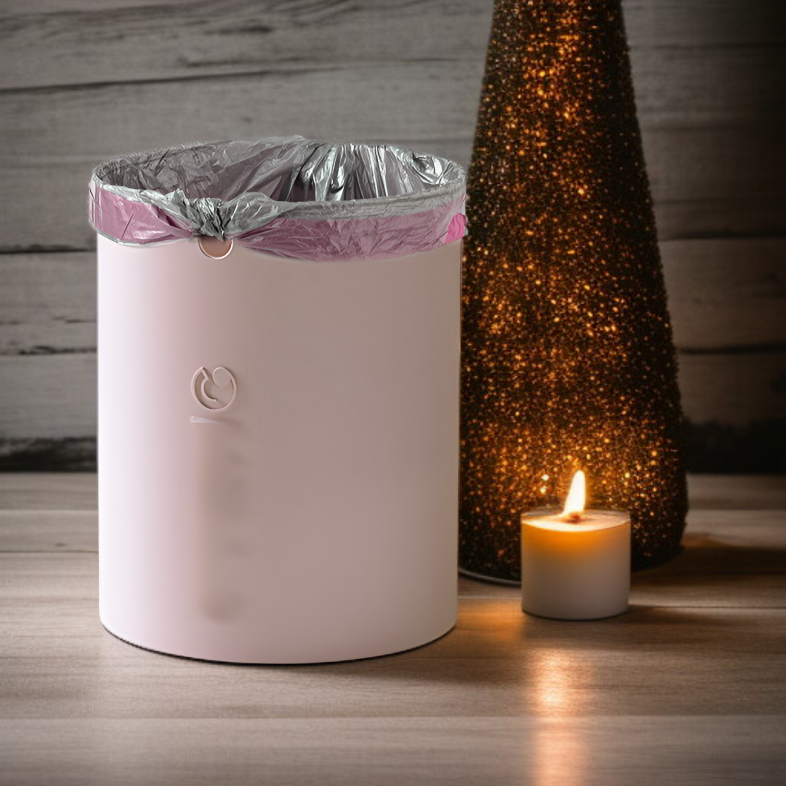 Poubelle créative grande avec couvercle pour salon, chambre, salle de bain et toilettes