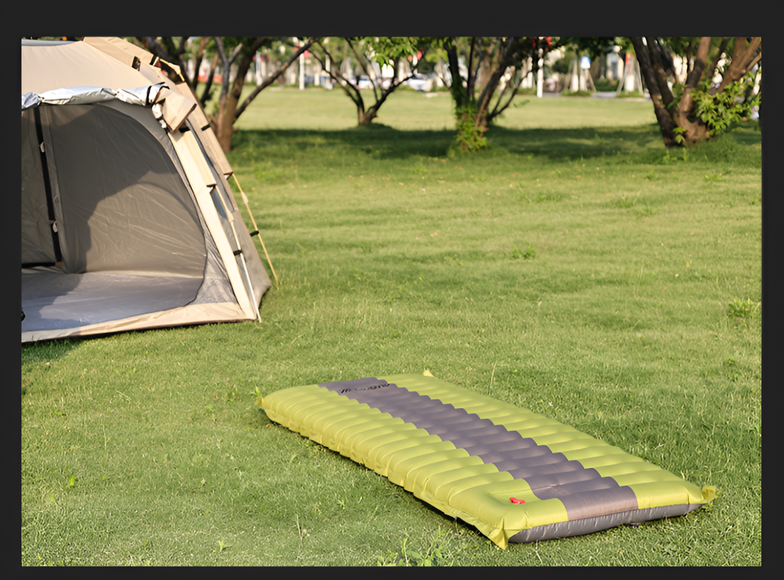 便攜式可折疊充氣床墊 戶外露營耐磨加厚充氣床墊 