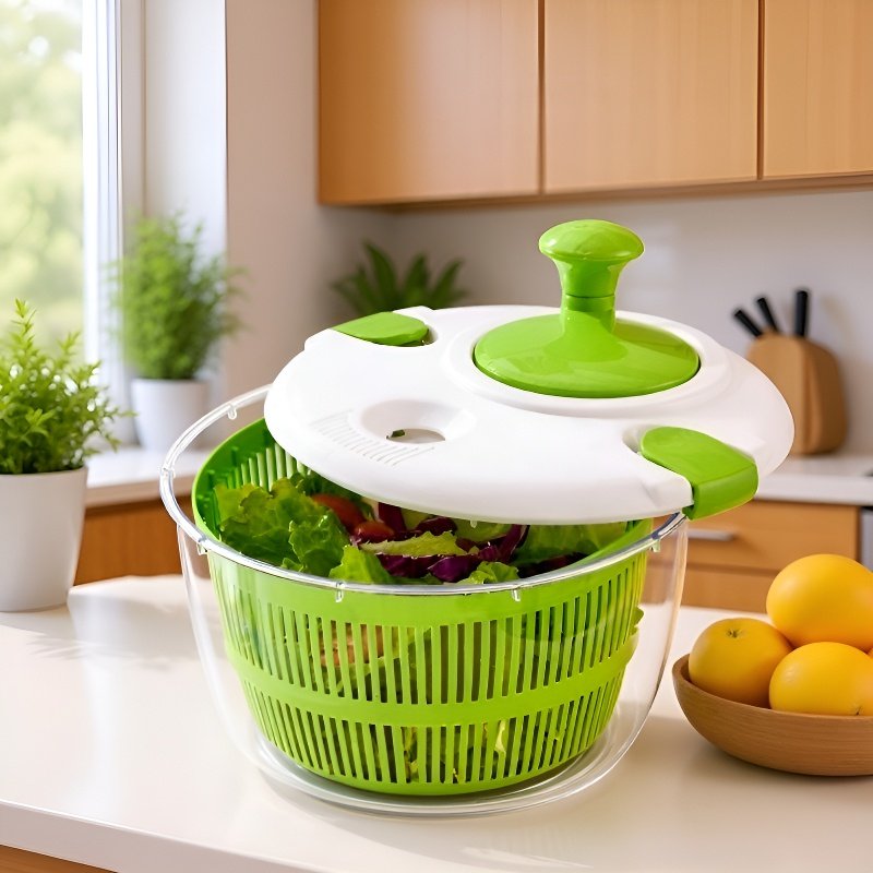 Deshidratador eléctrico de verduras en cocina moderna