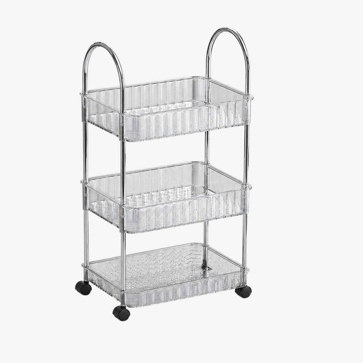 Kitchen Floor Removable Storage Trolley Organizer Shelf