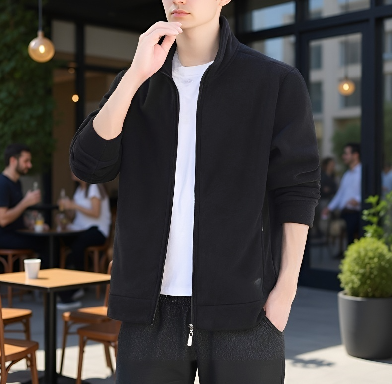 ポーラフリースジャケットの生地アップ