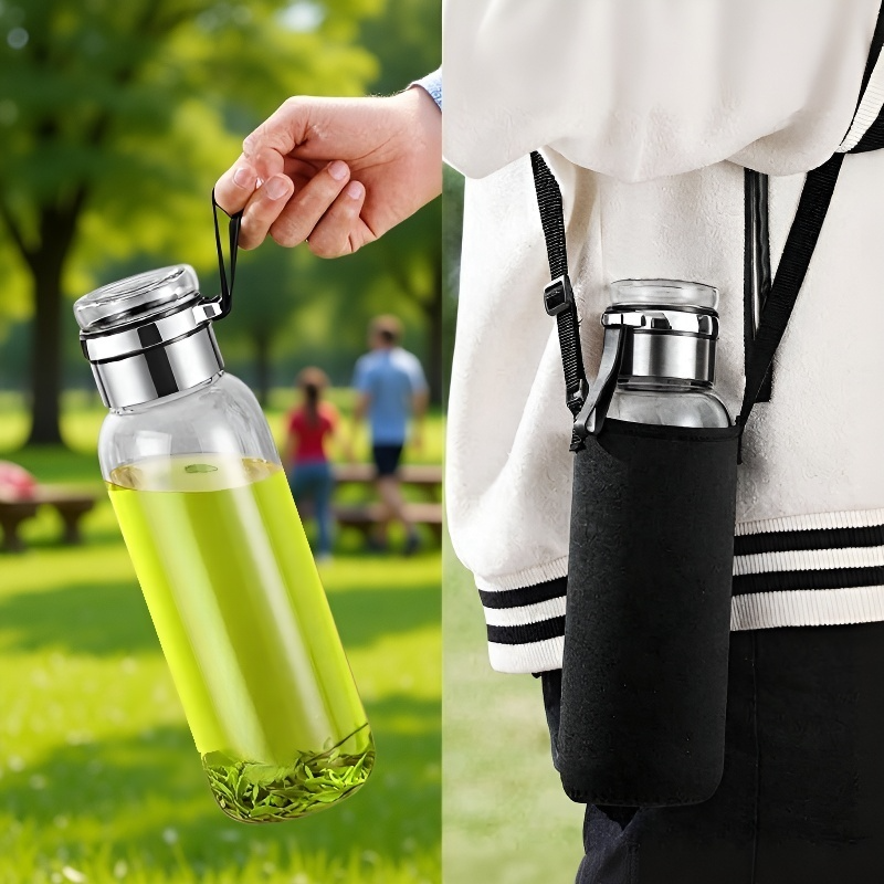 분리형 필터가 있는 유리 물컵