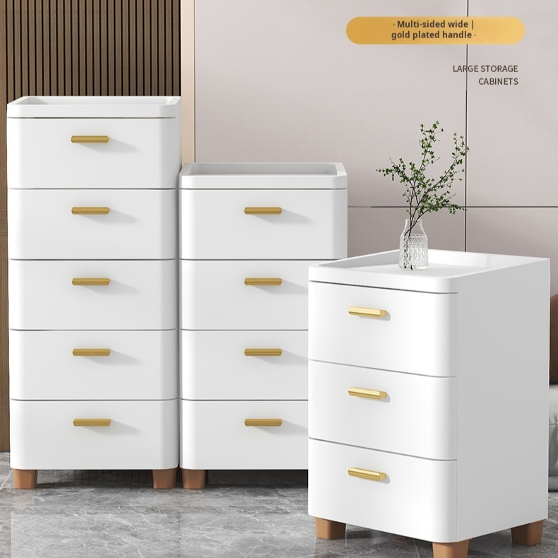 Multi-layer Drawer Storage Cabinet for Living Room Narrow Spaces