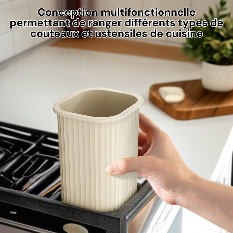 Porte-couteaux multifonction en acier inoxydable