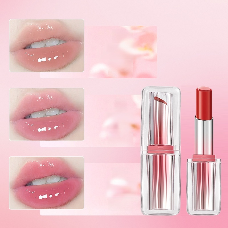 온감 마카롱 립스틱 화이트 누드 립글로스 립글로스 미러 립스틱 세트