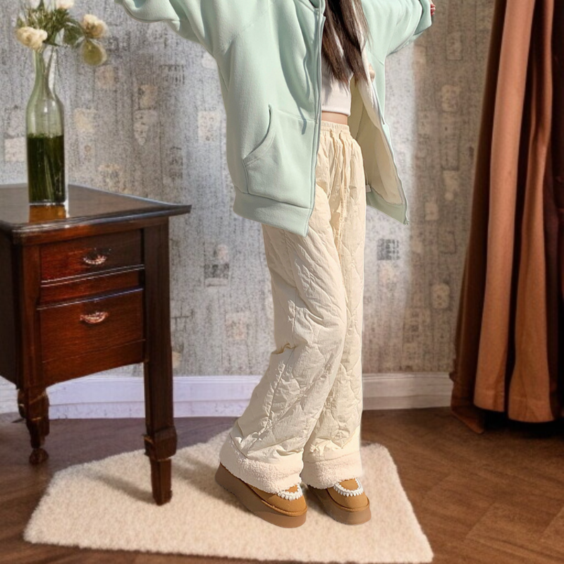 겨울용 여성 패딩 팬츠 잠금 온도 기능