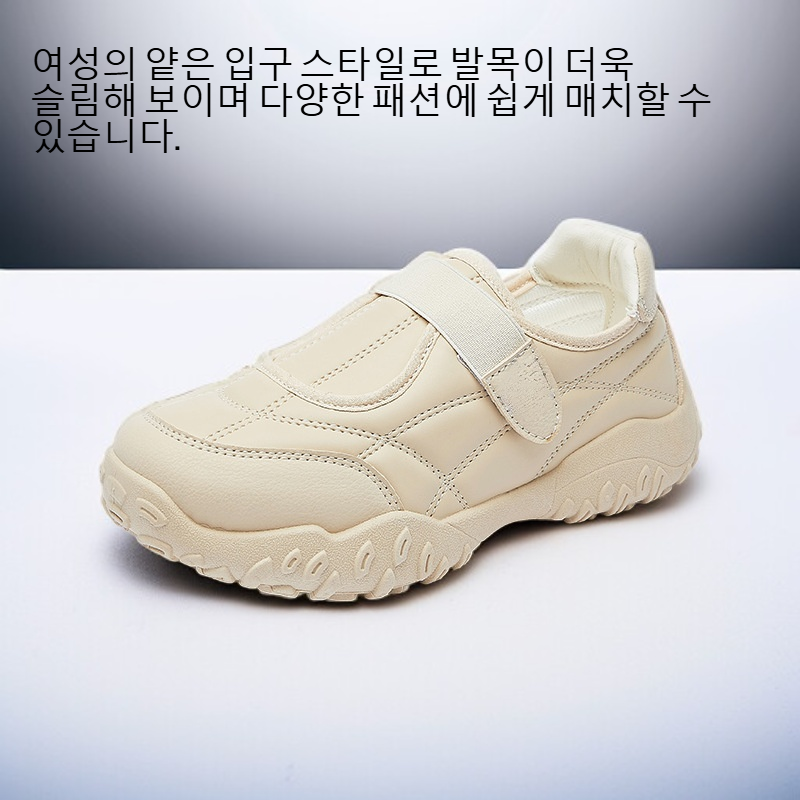 여성 캐주얼 얕은 입 마술 스티커 두꺼운 밑창 신발