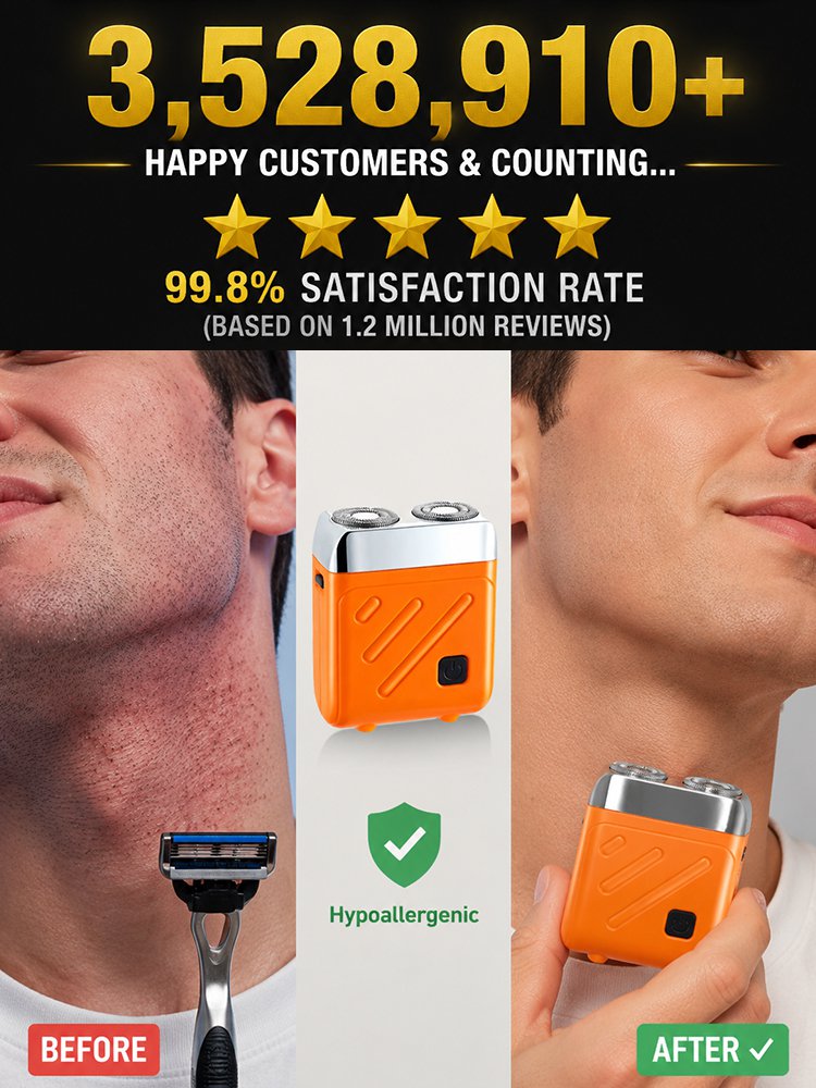 【50% Off Sale】Dual-Head Portable Electric Shaver