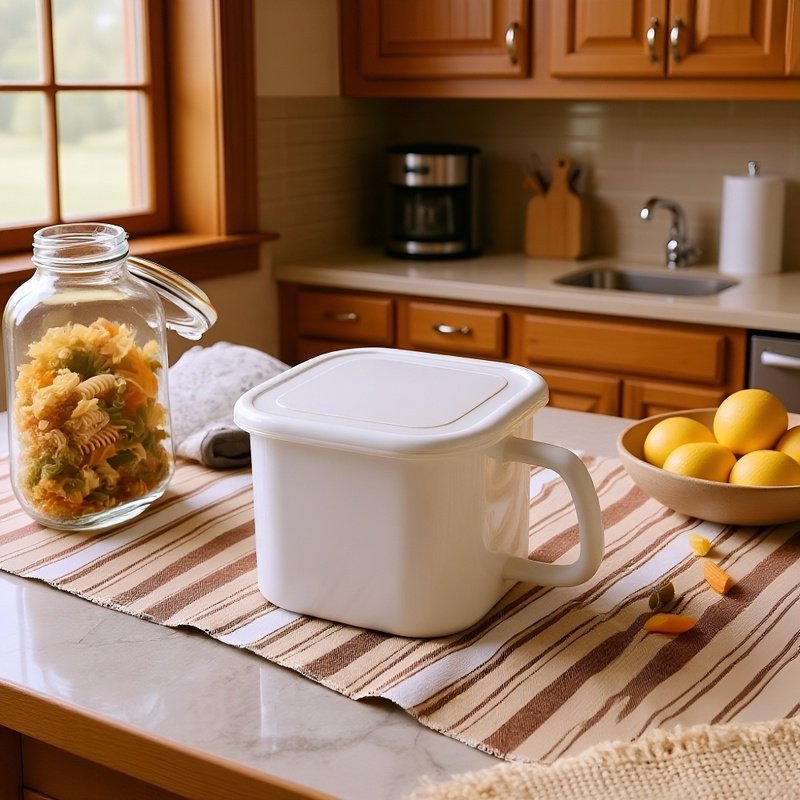 กล่องจัดเก็บในตู้เย็นแบบใสพร้อมฝา