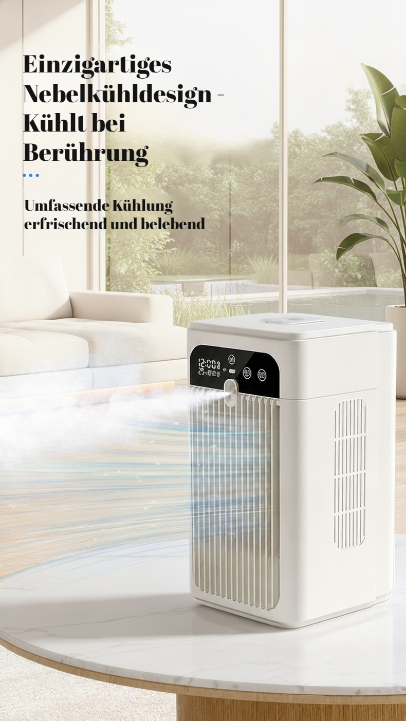 Einfache Bedienung des Desktop Mist Ventilators