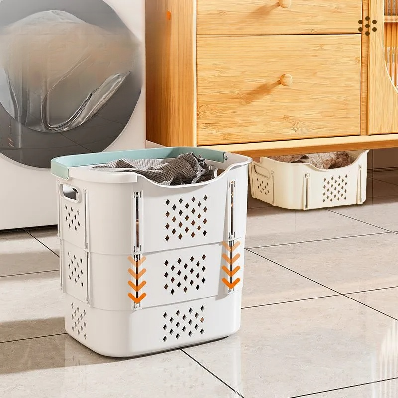 Stackable large capacity storage baskets for wardrobe