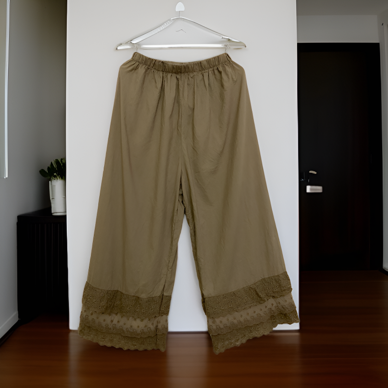 レディース レース カジュアルパンツ