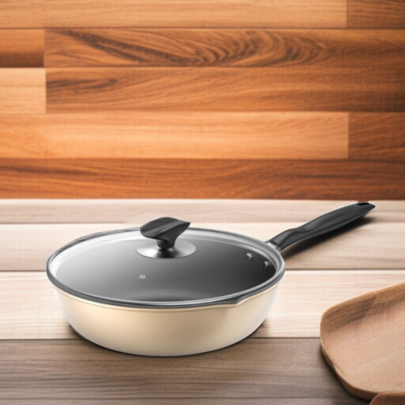 Double Flow Channel Household Flat Frying Pan