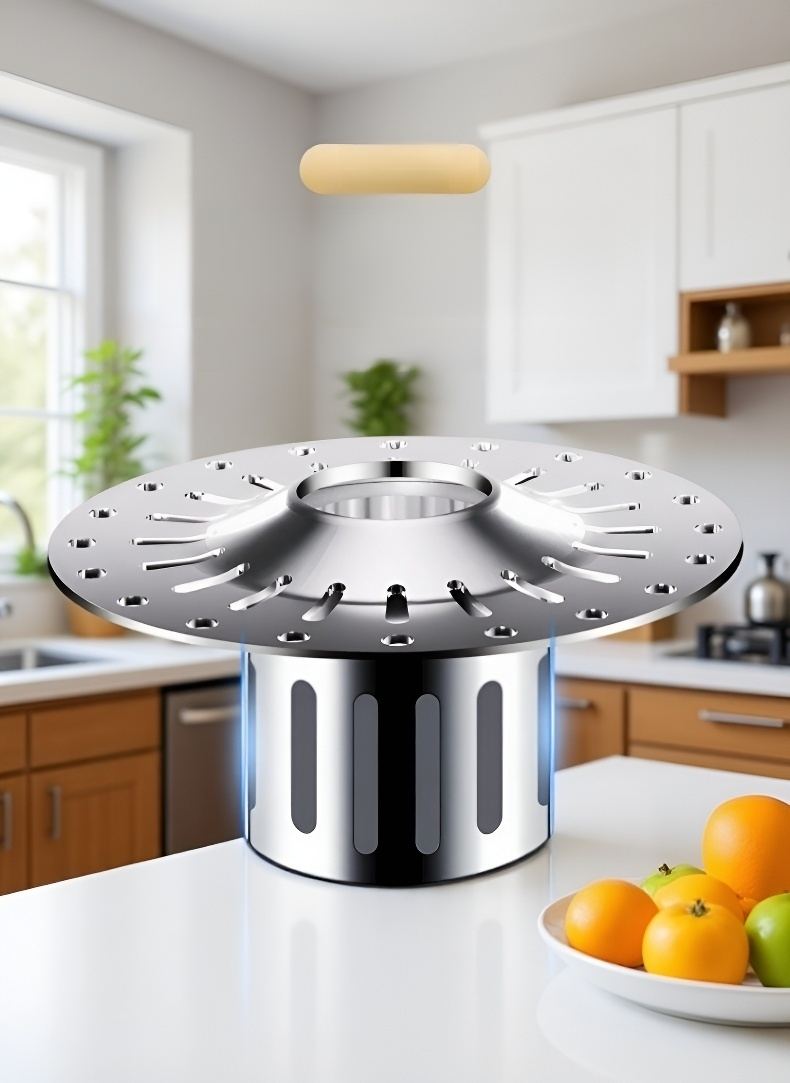 욕실 배수구 방취 방충 커버 롱 타입 제품 사진