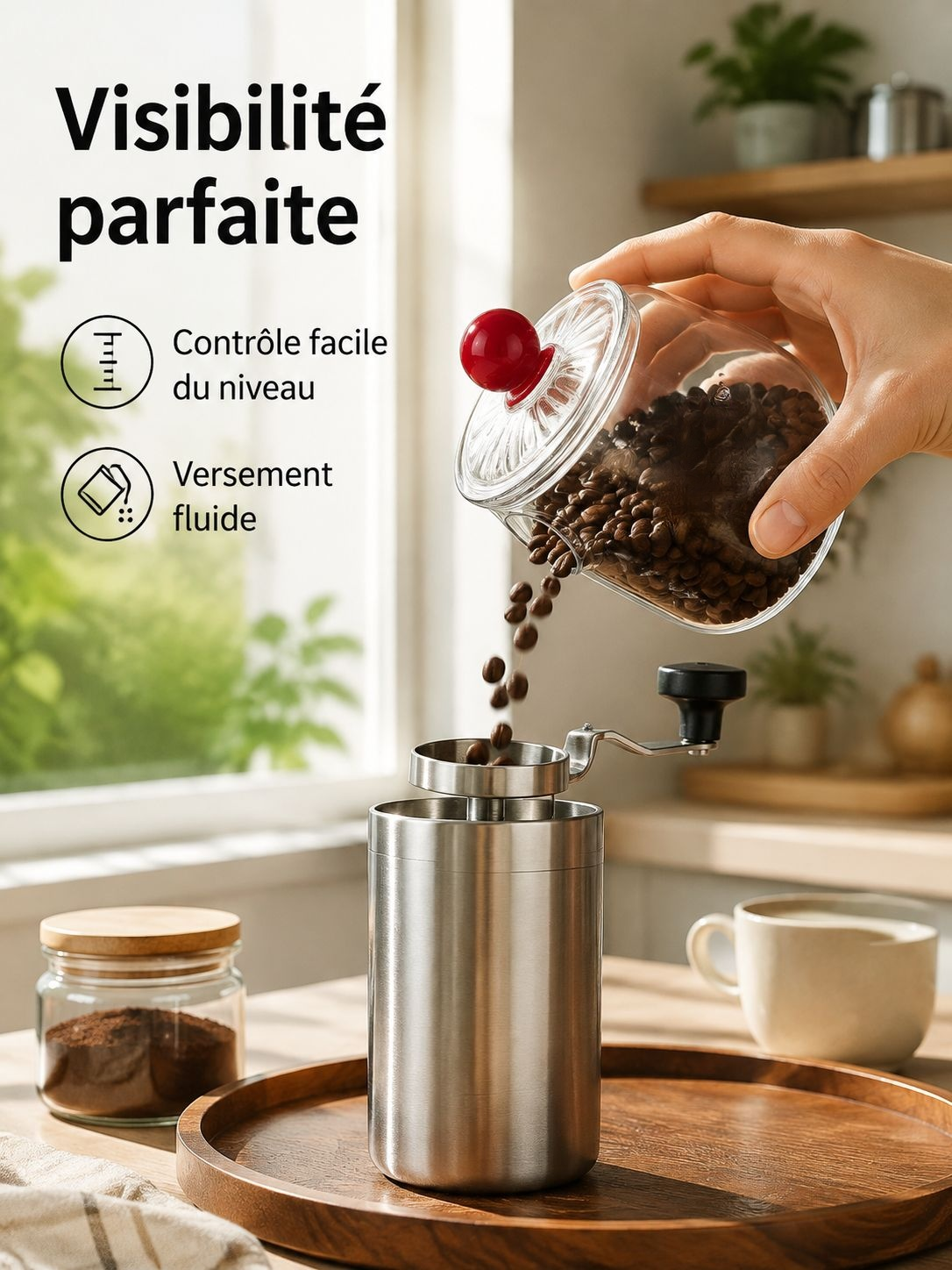 Bocal de conservation pour la cuisine