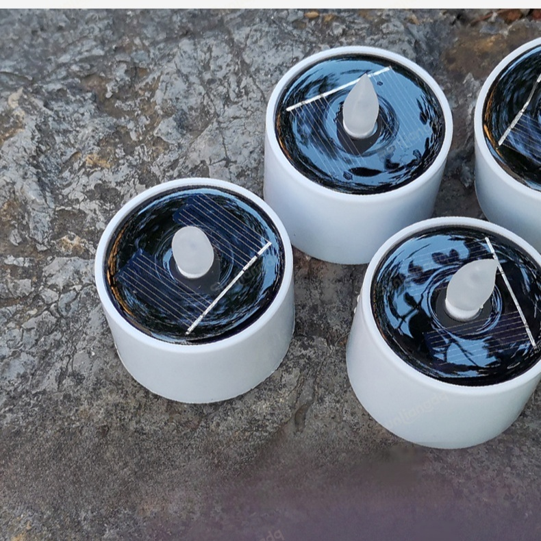 Solar Desktop Night Light Decorative Candle Lamp Atmosphere Light