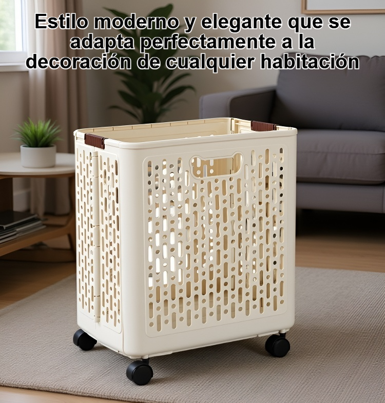 Cesta para lavandería resistente y espaciosa