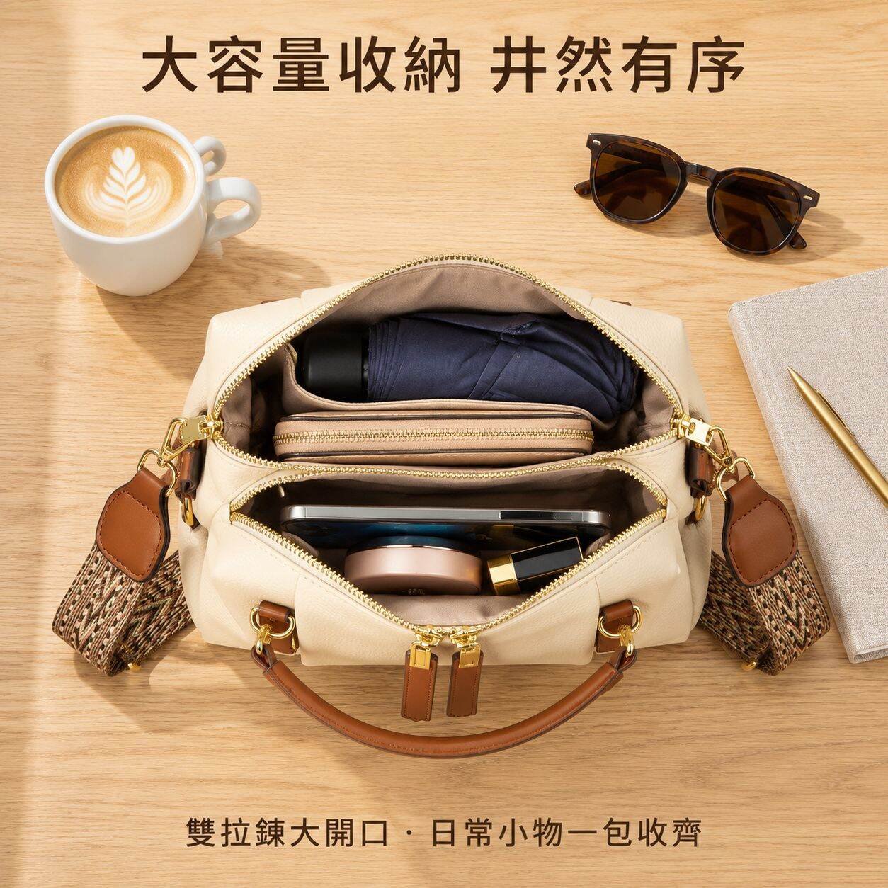 軟皮百搭手提女包單肩斜挎包