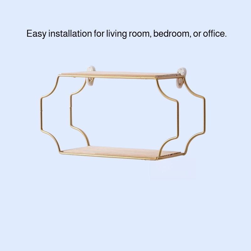  Modern Nordic Wall-Mounted Shelf Set – Home Wall Hanging Rack Trio