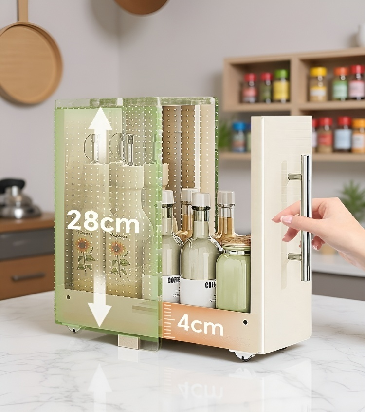 Półka na przyprawy z możliwością wysuwania - praktyczne rozwiązanie