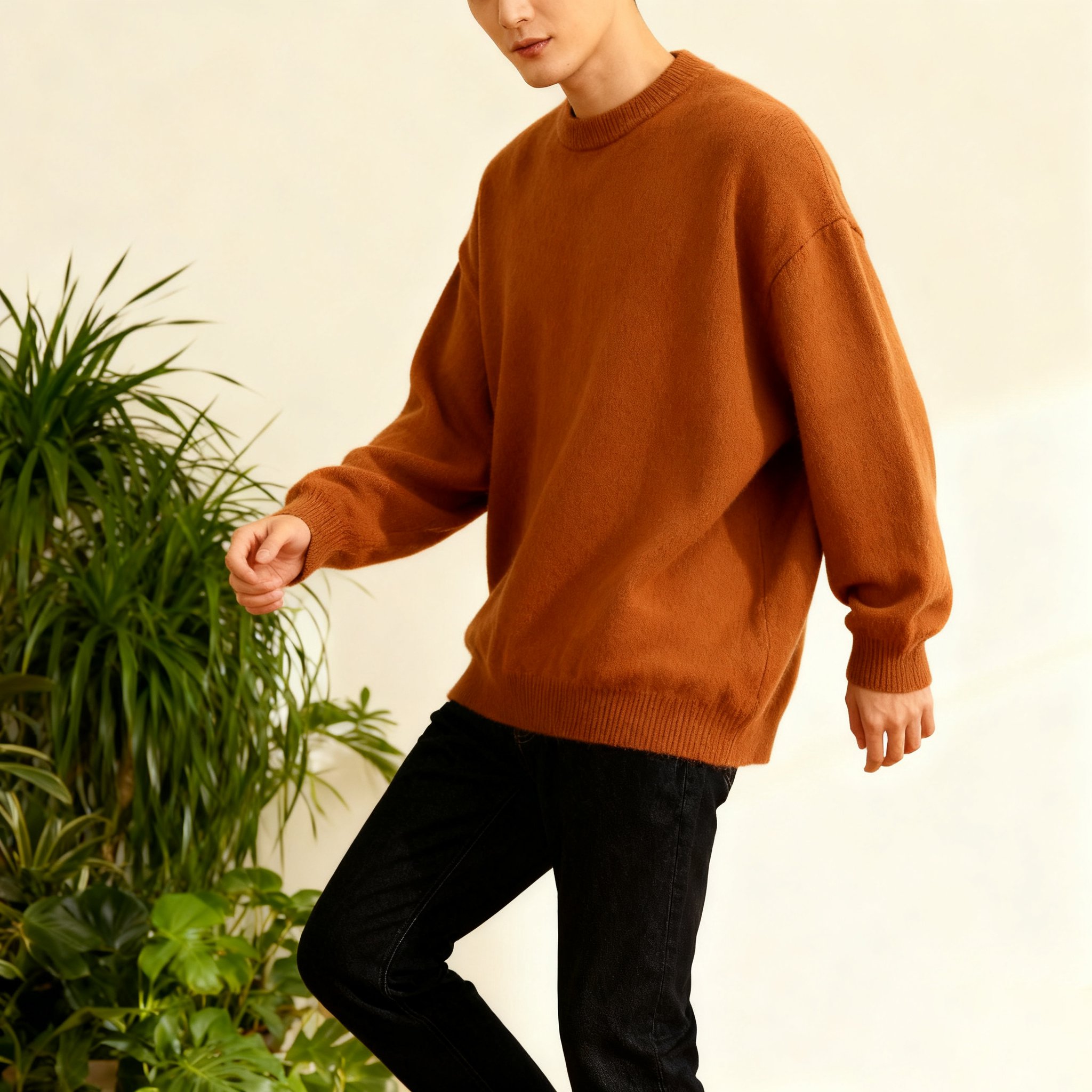 소프트 터치 라운드넥 니트