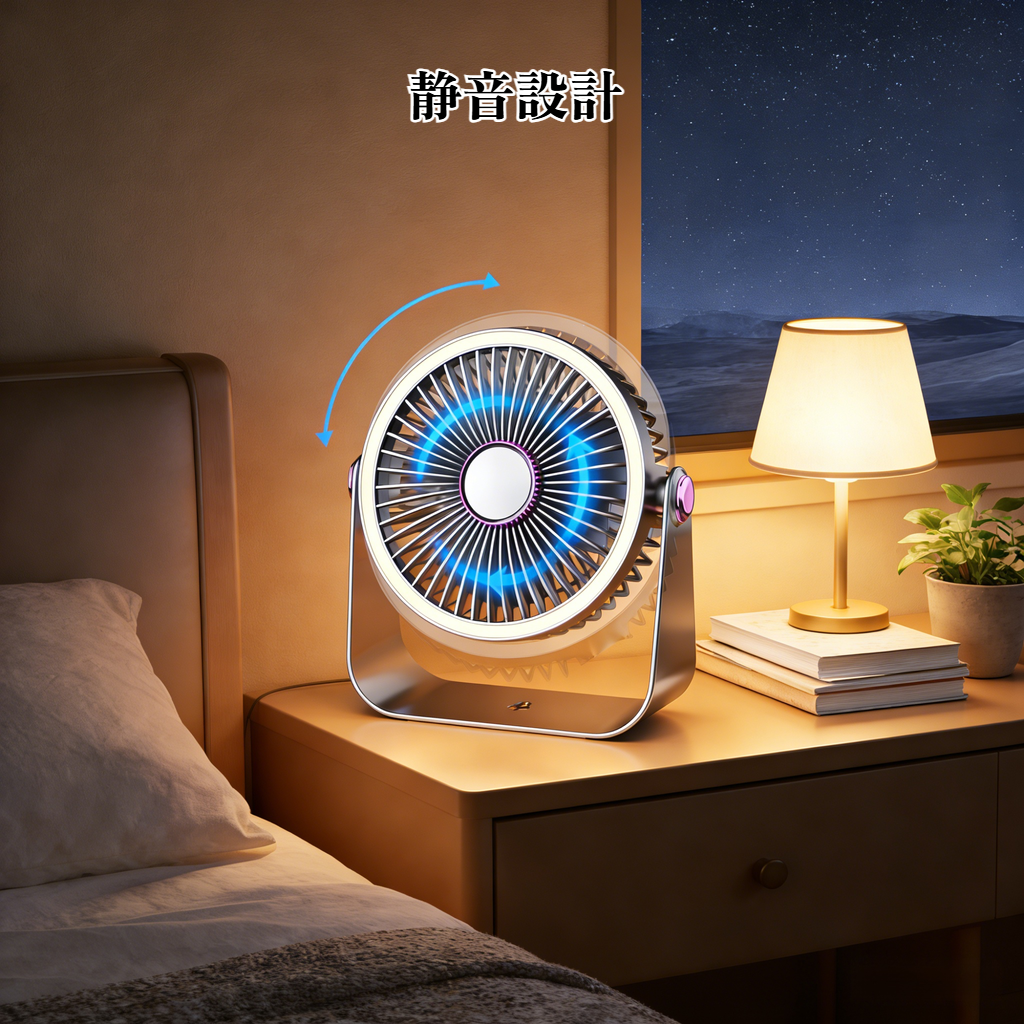 USBデスクトップミニ扇風機 小型携帯充電式ファン