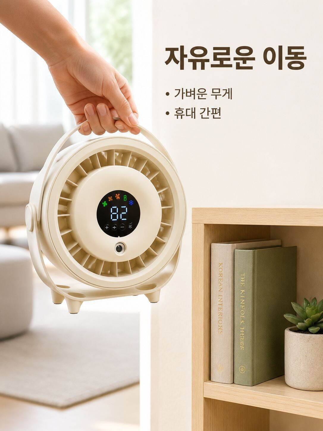 저소음 운전 초음파 나노 분무 탁상 냉각 선풍기