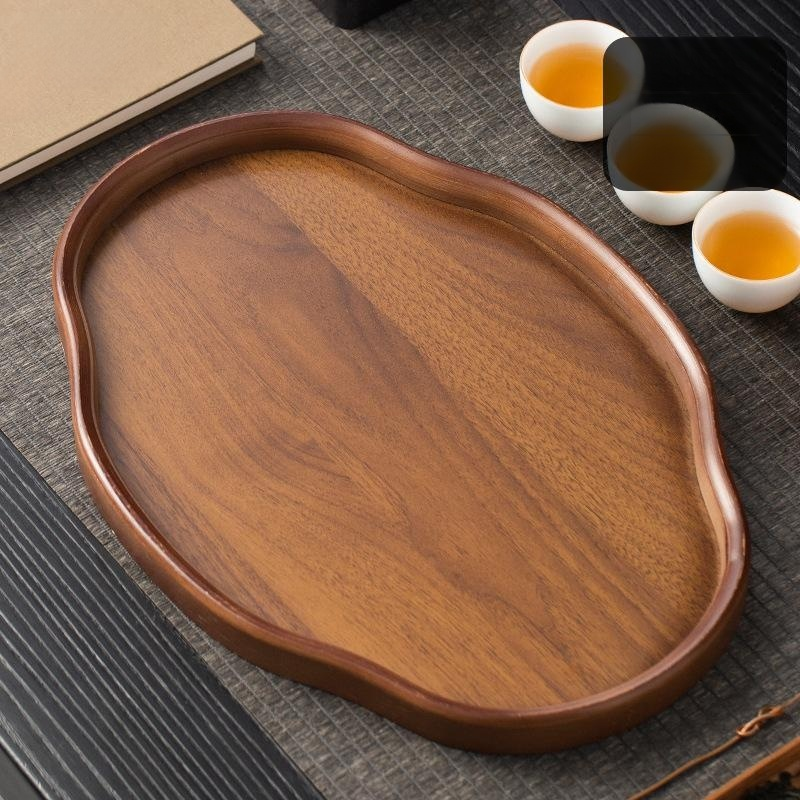 Bandeja de bambú para servir té