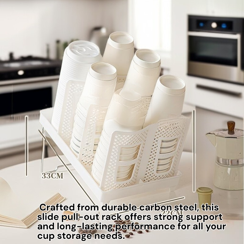 Divided Design Paper Cup Rack Tea Bar Cup Organizer