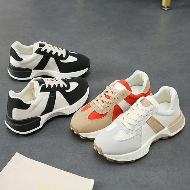 レディースカジュアルスニーカー ファッション万能シューズ