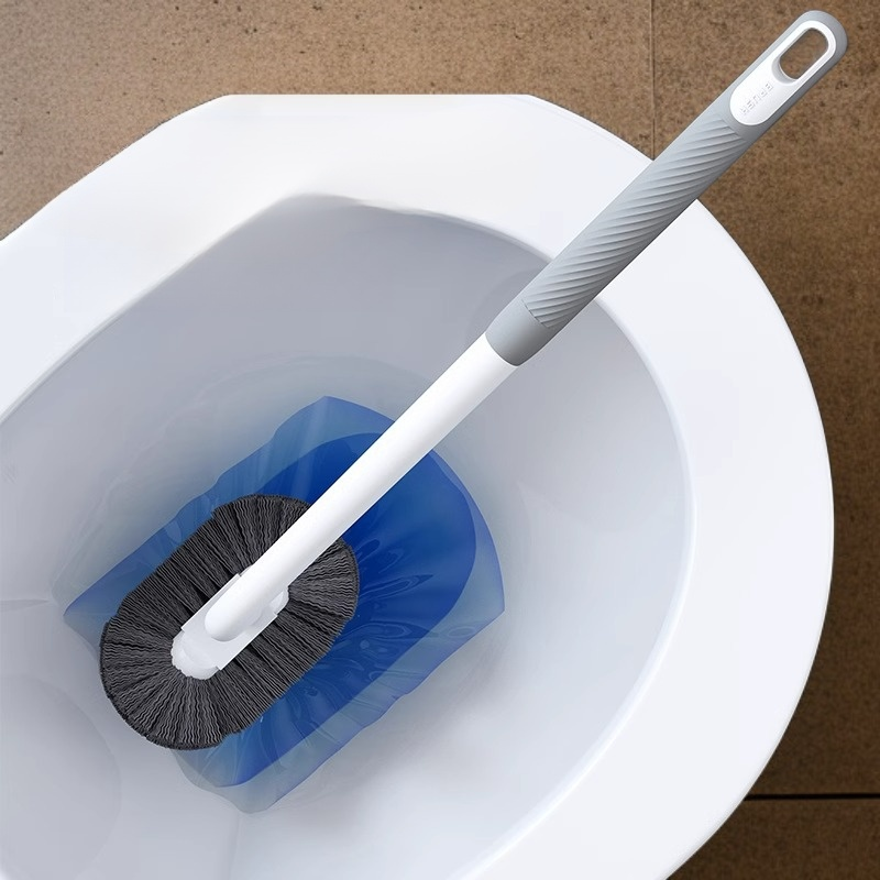 Cepillo de inodoro moderno con soporte de pared