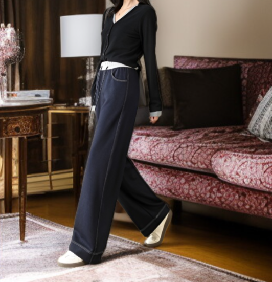 치노 데님 팬츠 디테일 컷