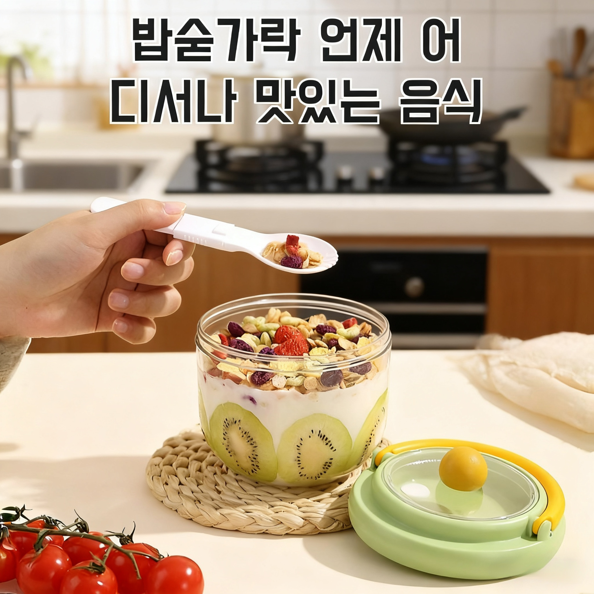 과일컵 비주얼 휴대용 누수방지 플라스틱 물컵