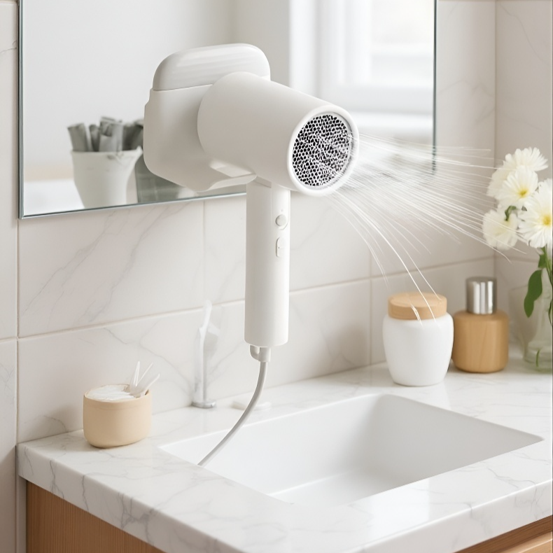 모던한 디자인의 드라이기 거치대