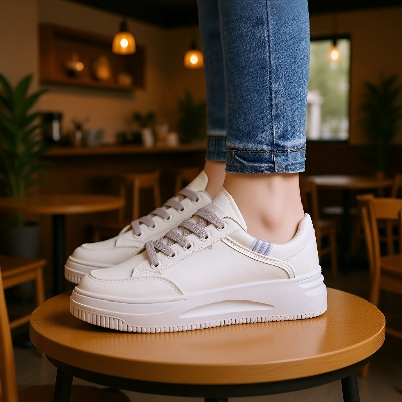 身長アップ効果が期待できる厚底スニーカーの側面