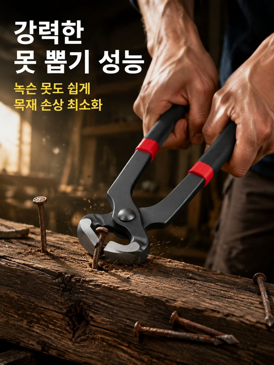 내구성 강한 금속 펜치 클로즈업