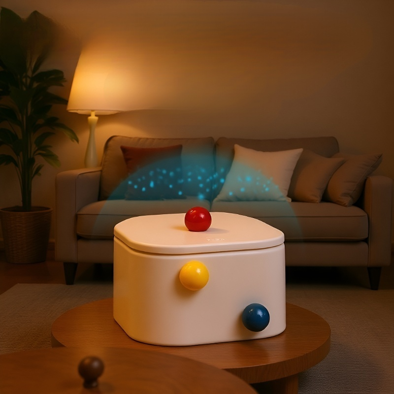 Mini cubo de almacenamiento multifuncional de mesa con banda de cuero para accesorios de cabello