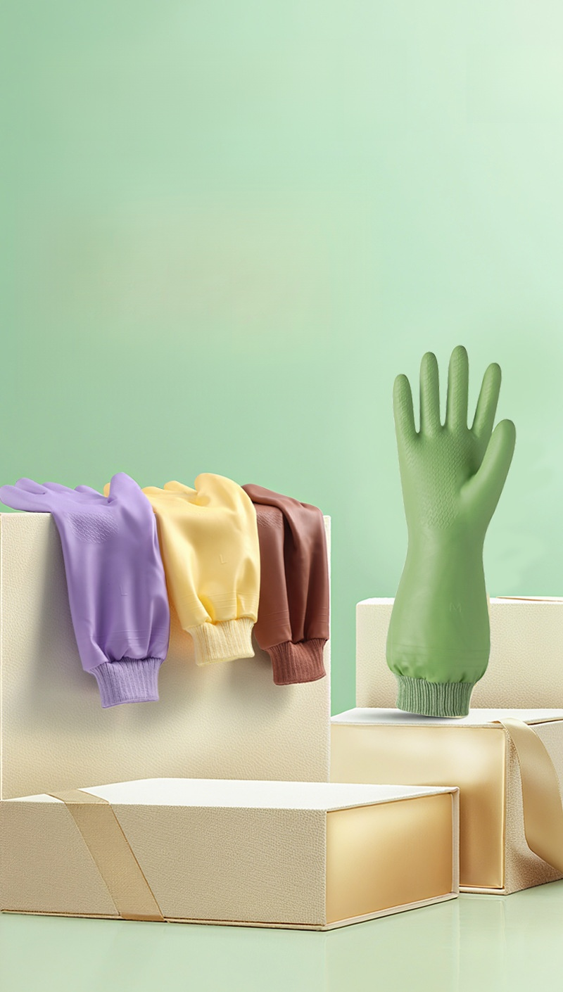 Guantes de lavado gruesos e impermeables para mujeres