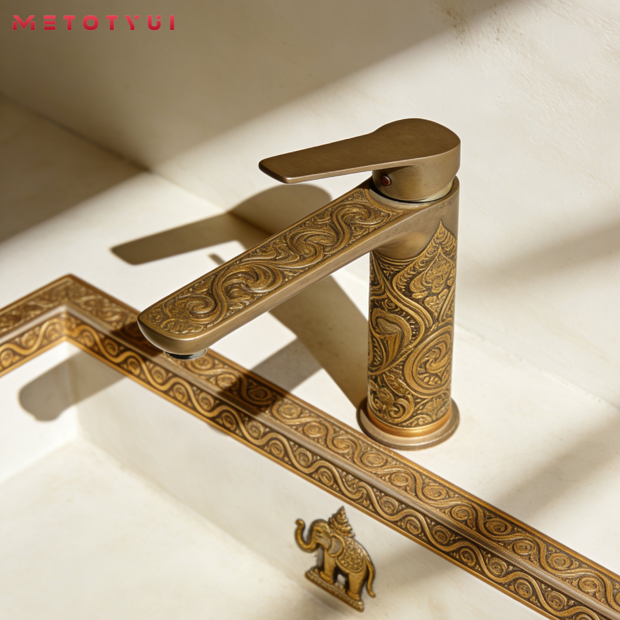 ก๊อกน้ำป้องกันน้ำกระเซ็นและประหยัดน้ำ ตัวเรือนทองเหลืองและแกนวาล์วเซรามิก