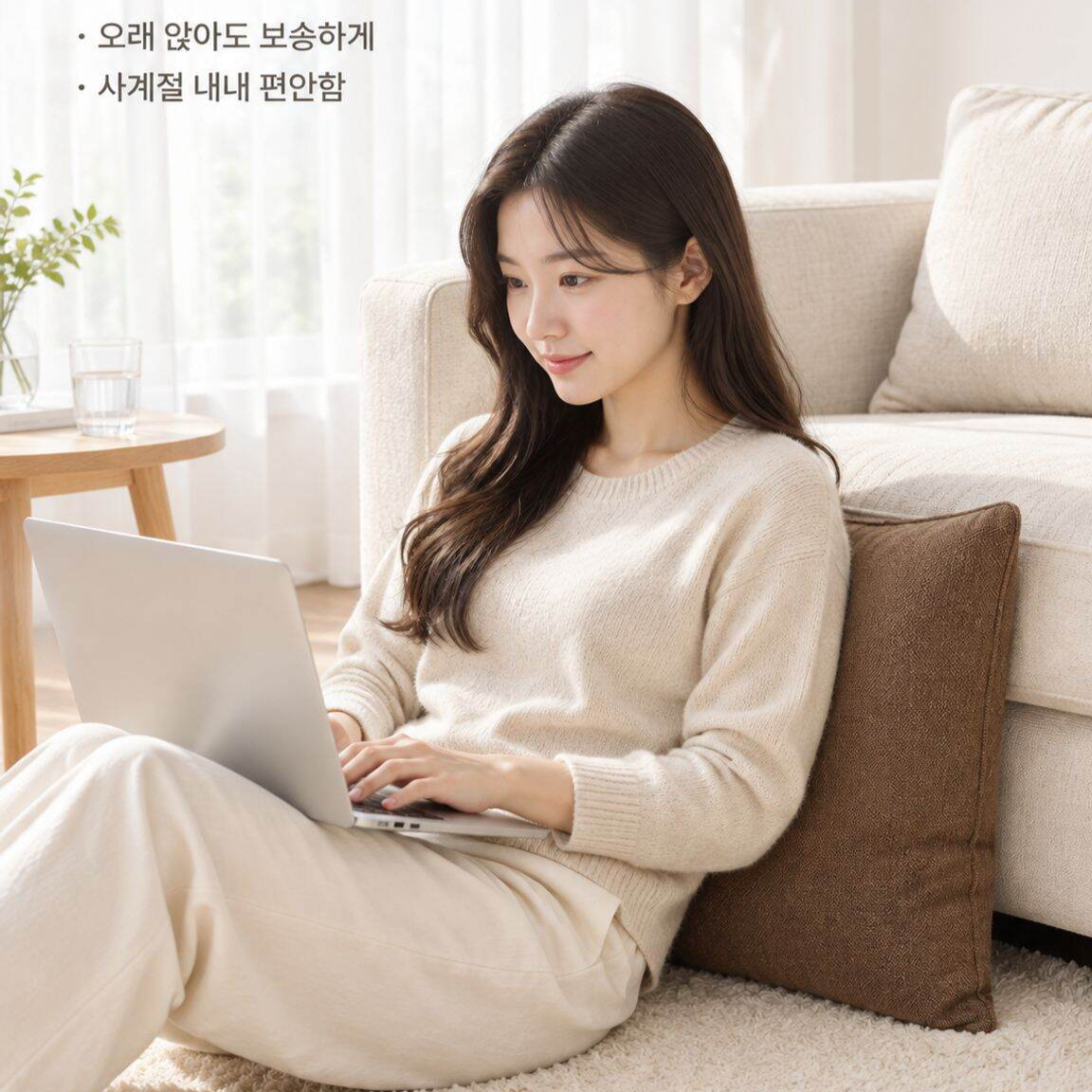 거실용 정사각형 대형 쿠션 소파 등받이 커버