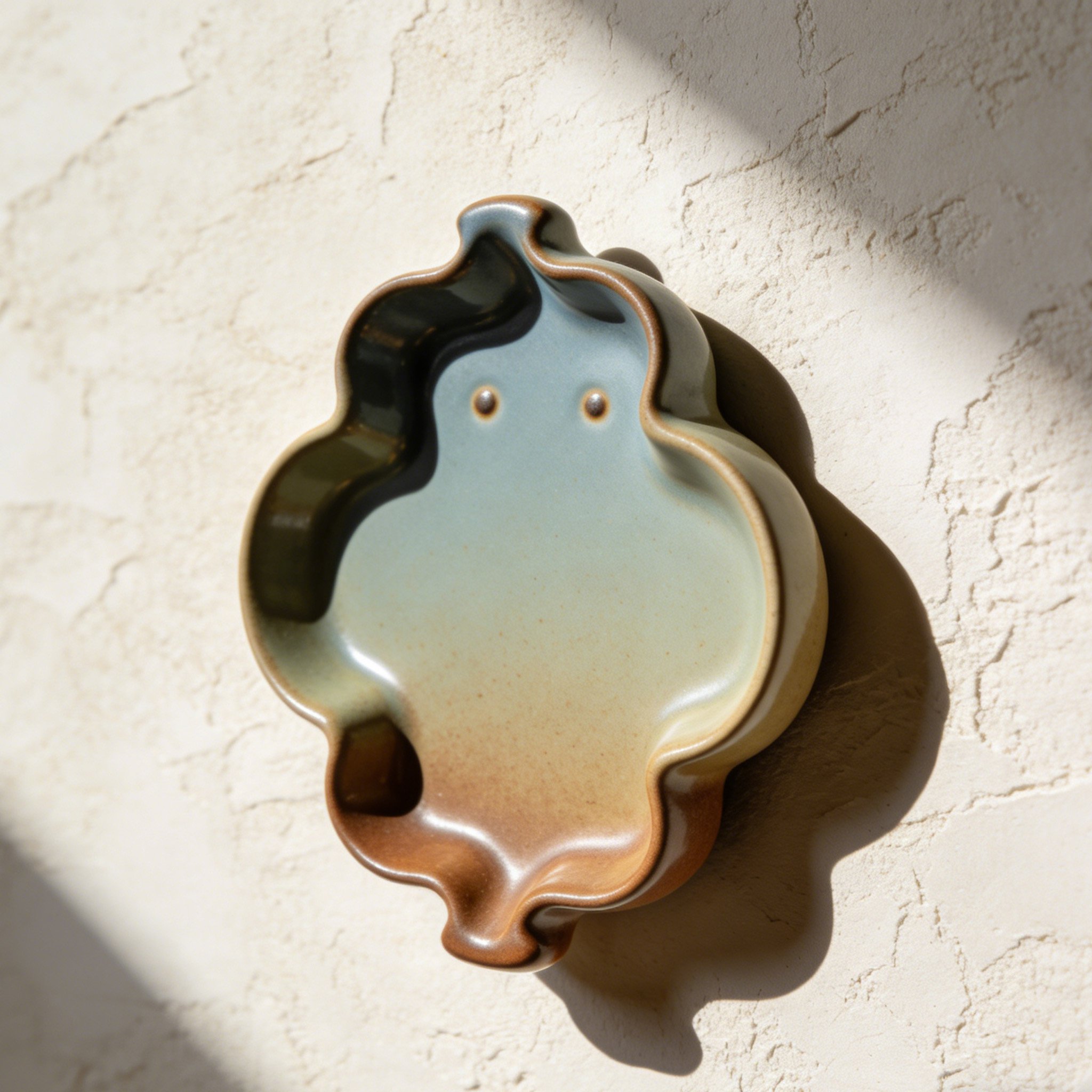 Elegant ceramic tea tray for serving tea