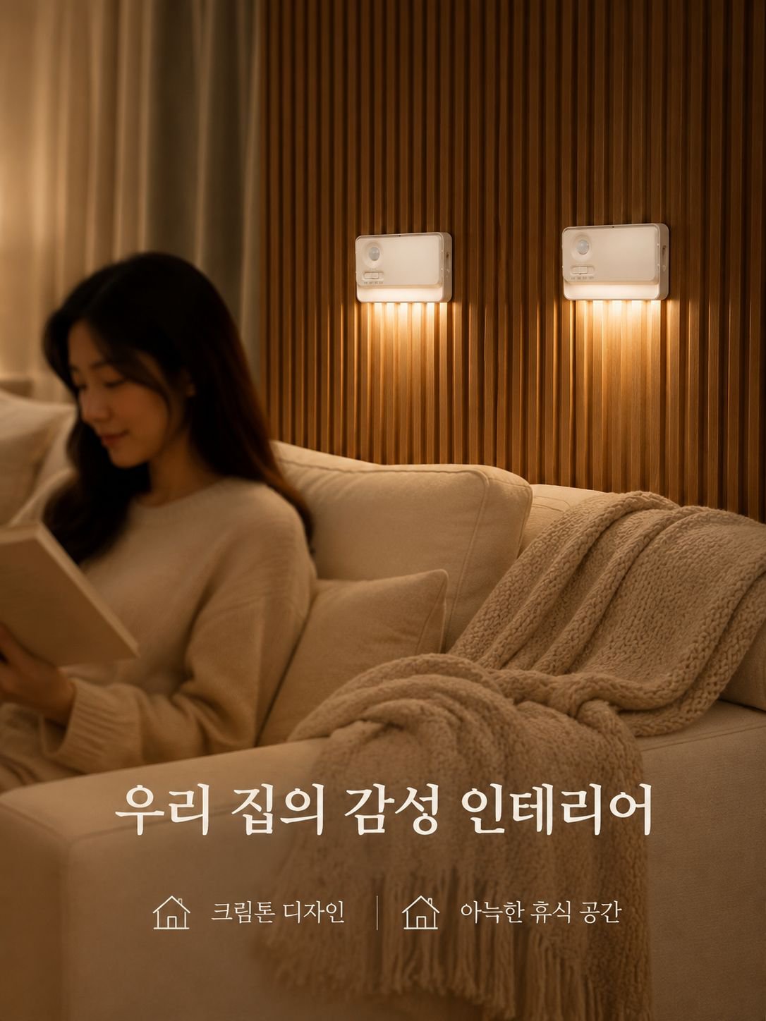 실내 분위기를 살려주는 발광 센서등