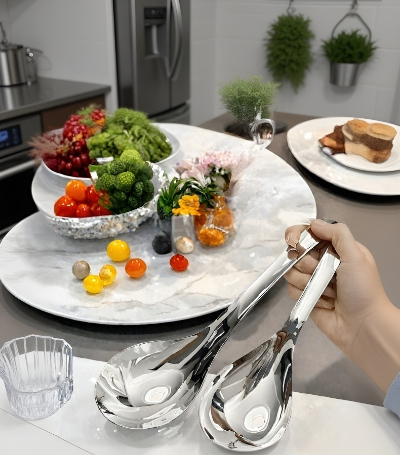 프리미엄 대형 304 스테인리스 수프 국자